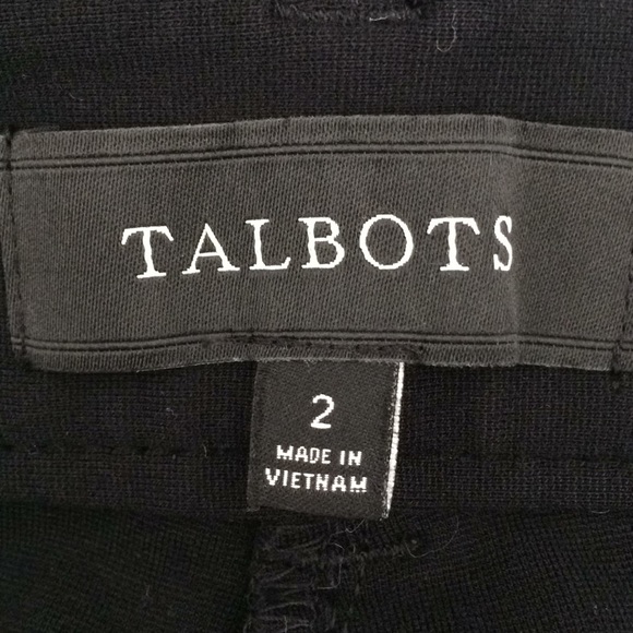 🔥 Talbots | Black Ponte Knit Skinny Pants/Leggings Sz 2 - Picture 4 of 4